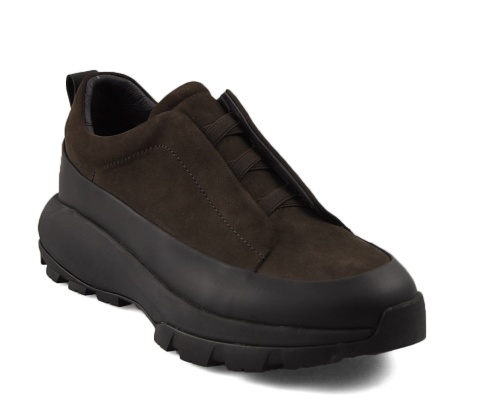 John Doubare QA6012-8A-A1724 brązowe skórzane sneakersy John Doubare QA6012-8A-A1724 brązowe skórzane sneakersy