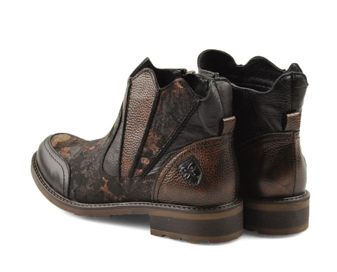 Maciejka 07006-02/00-8 brązowe skórzane botki