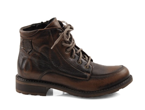 Maciejka 07063-02/00-8 brązowe skórzane botki