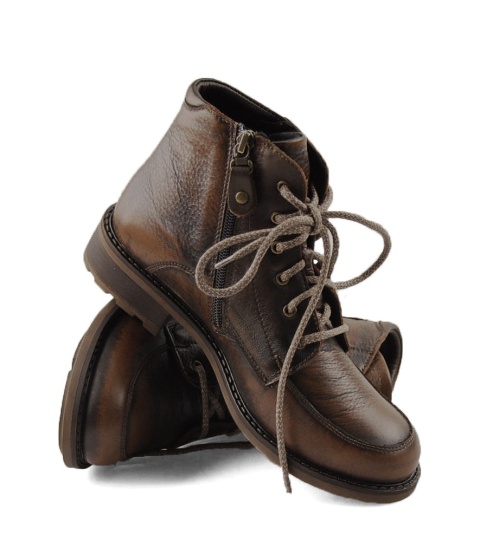 Maciejka 07063-02/00-8 brązowe skórzane botki