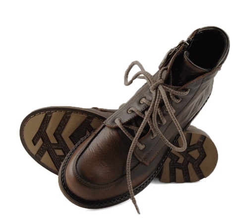 Maciejka 07063-02/00-8 brązowe skórzane botki