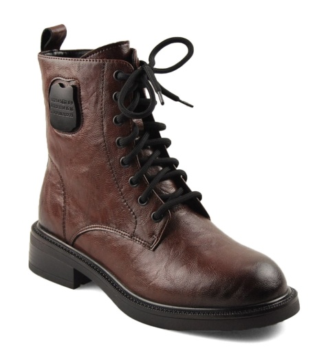 Maciejka K7180-02/00-7 brązowe skórzane trzewiki