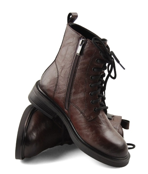 Maciejka K7180-02/00-7 brązowe skórzane trzewiki