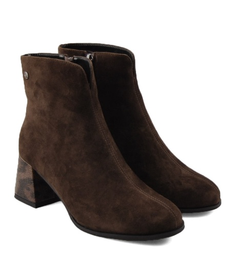 Maciejka K7202-02/00-8 brązowe skórzane botki