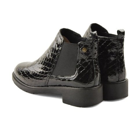 Maciejka P7219-01/00-7 czarne skórzane botki