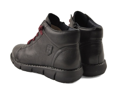 Maciejka P7240-01/00-1 czarne skórzane botki