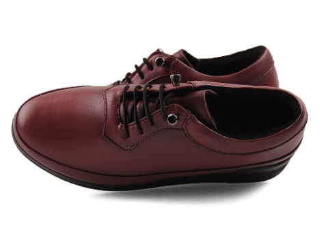 T.Sokolski BAR 401 bordowe skórzane półbuty