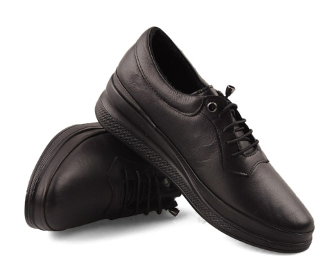 T.Sokolski BAR 401 czarne skórzane półbuty