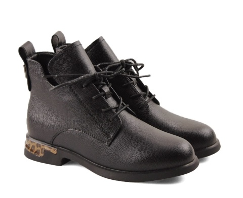 T.Sokolski J25-198 czarne skórzane botki