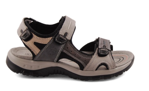 T.Sokolski L25-665 szare skórzane sandały