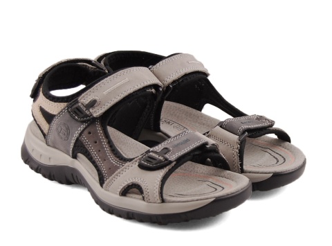 T.Sokolski L25-665 szare skórzane sandały