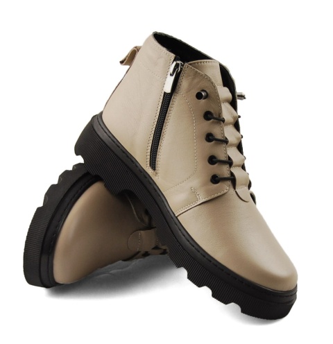 T.Sokolski OG 2896 szare skórzane botki