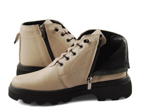 T.Sokolski OG 2896 szare skórzane botki