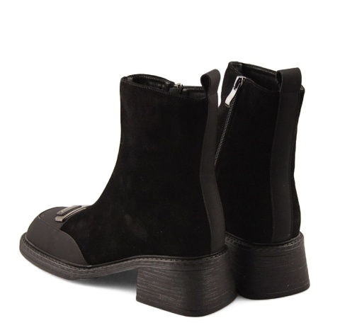 T.Sokolski Z25-126 czarne skórzane botki