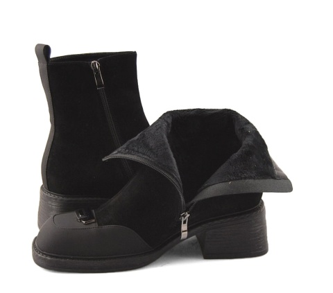 T.Sokolski Z25-126 czarne skórzane botki