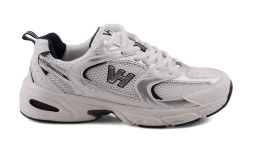 Vanhorn 25-27305WH2 biało-granatowe półbuty