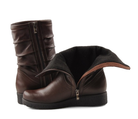 Axel 4055 brązowe skórzane botki