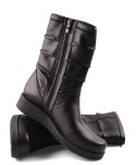 Axel 4055 czarne skórzane botki