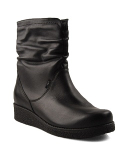 Axel 4092 czarne skórzane botki