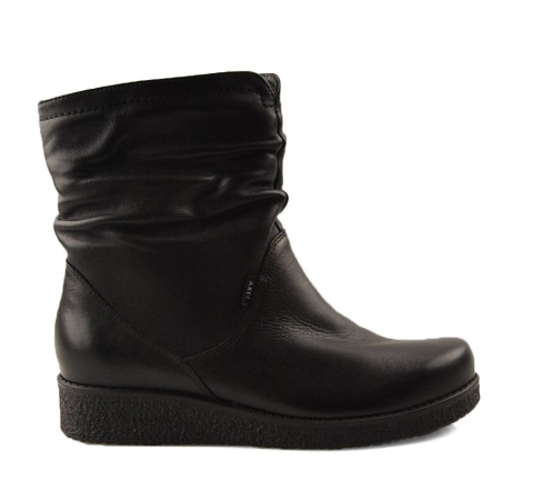 Axel 4092 czarne skórzane botki