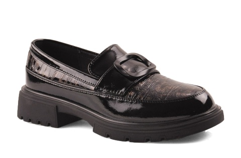 Artiker 57C0184 czarne skórzane półbuty