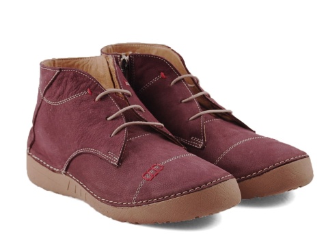 Artiker 57C2116 bordowe skórzane półbuty