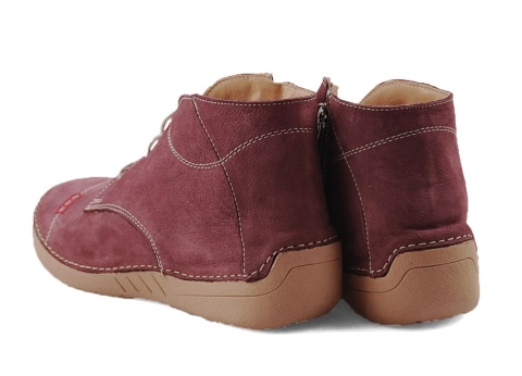 Artiker 57C2116 bordowe skórzane półbuty