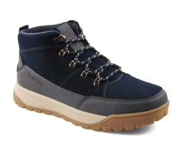 Big Star SS174264 granatowe skórzne trapery