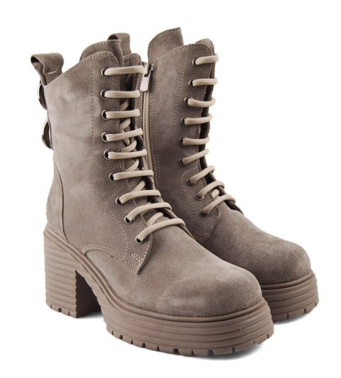 Boccato 452.7500 beżowe skórzane botki