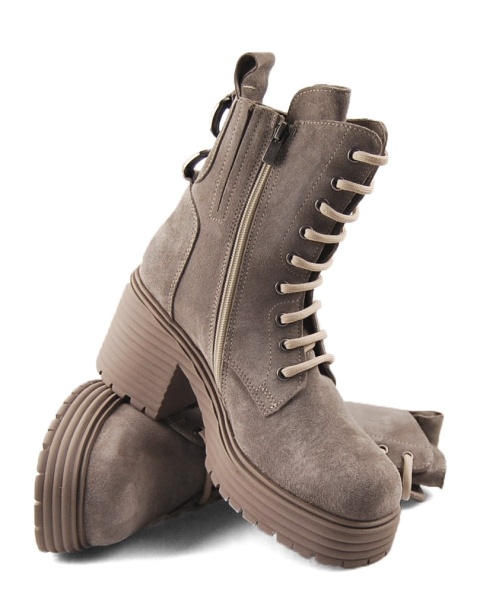 Boccato 452.7500 beżowe skórzane botki