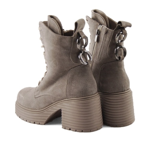 Boccato 452.7500 beżowe skórzane botki