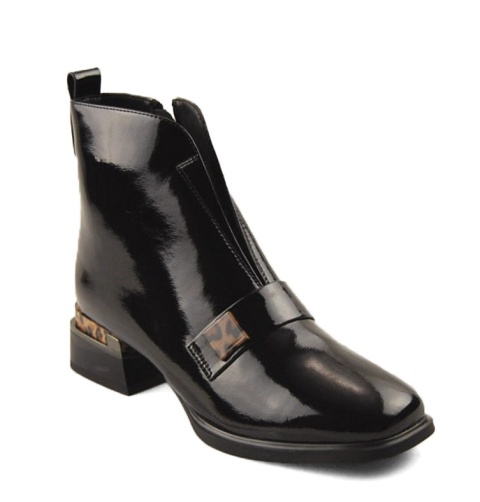 Epica Z922B901-A25 czarne skórzane botki Epica Z922B901-A25 czarne skórzane botki