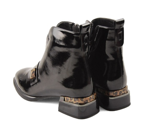 Epica Z922B901-A25 czarne skórzane botki Epica Z922B901-A25 czarne skórzane botki
