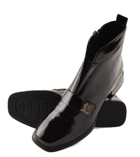 Epica Z922B901-A25 czarne skórzane botki Epica Z922B901-A25 czarne skórzane botki