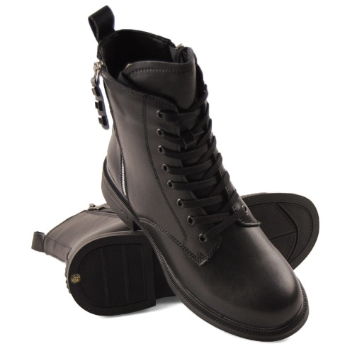 Filippo DBT6303 czarne skórzane botki Filippo DBT6303 czarne skórzane botki