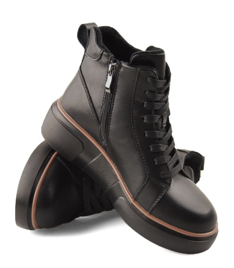 Filippo DBT6452 czarne skórzane botki