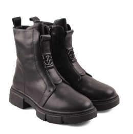 Filippo DBT6524 czarne skórzane botki