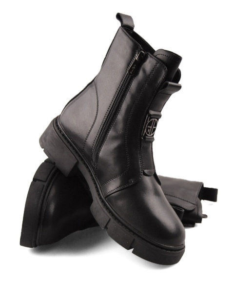 Filippo DBT6524 czarne skórzane botki Filippo DBT6524 czarne skórzane botki