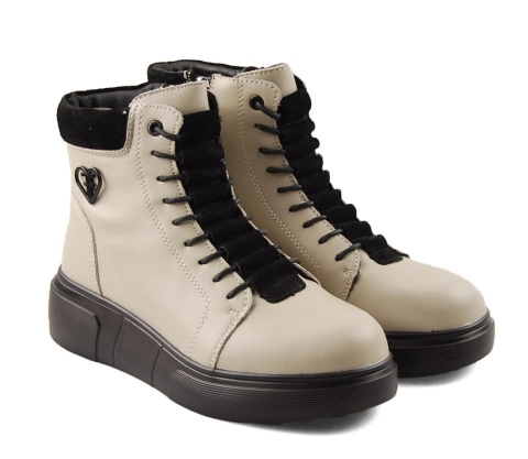 Filippo DBT7128 beżowe skórzane botki Filippo DBT7128 beżowe skórzane botki