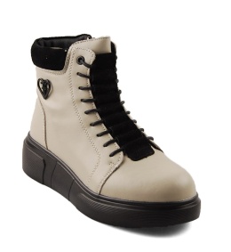 Filippo DBT7128 beżowe skórzane botki