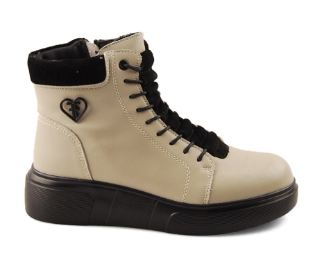 Filippo DBT7128 beżowe skórzane botki Filippo DBT7128 beżowe skórzane botki