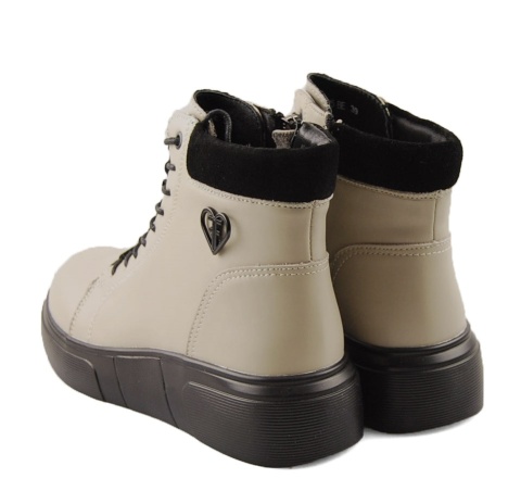 Filippo DBT7128 beżowe skórzane botki Filippo DBT7128 beżowe skórzane botki