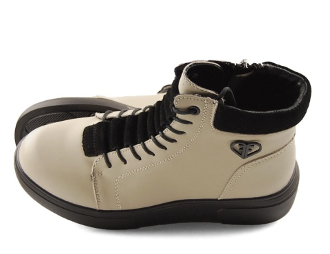 Filippo DBT7128 beżowe skórzane botki Filippo DBT7128 beżowe skórzane botki