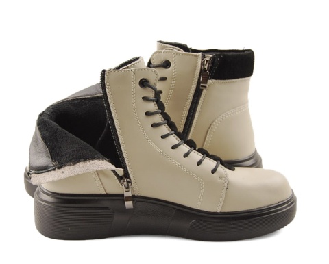 Filippo DBT7128 beżowe skórzane botki Filippo DBT7128 beżowe skórzane botki