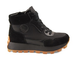 Filippo DBT7158 czarne skórzane botki