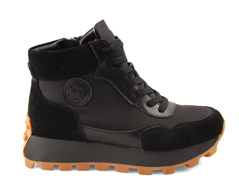 Filippo DBT7158 czarne skórzane botki Filippo DBT7158 czarne skórzane botki