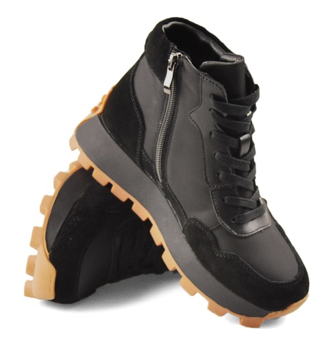 Filippo DBT7158 czarne skórzane botki Filippo DBT7158 czarne skórzane botki