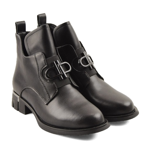 Filippo DBT7191 czarne skórzane botki Filippo DBT7191 czarne skórzane botki