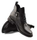 Filippo DBT7191 czarne skórzane botki Filippo DBT7191 czarne skórzane botki