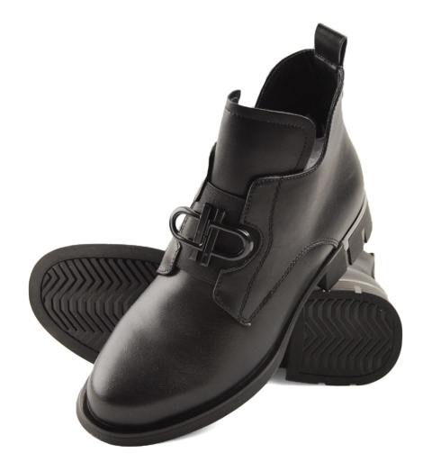 Filippo DBT7191 czarne skórzane botki Filippo DBT7191 czarne skórzane botki